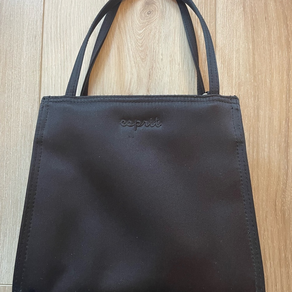 Esprit‎ Classic Black Satiny Shoulder Bag